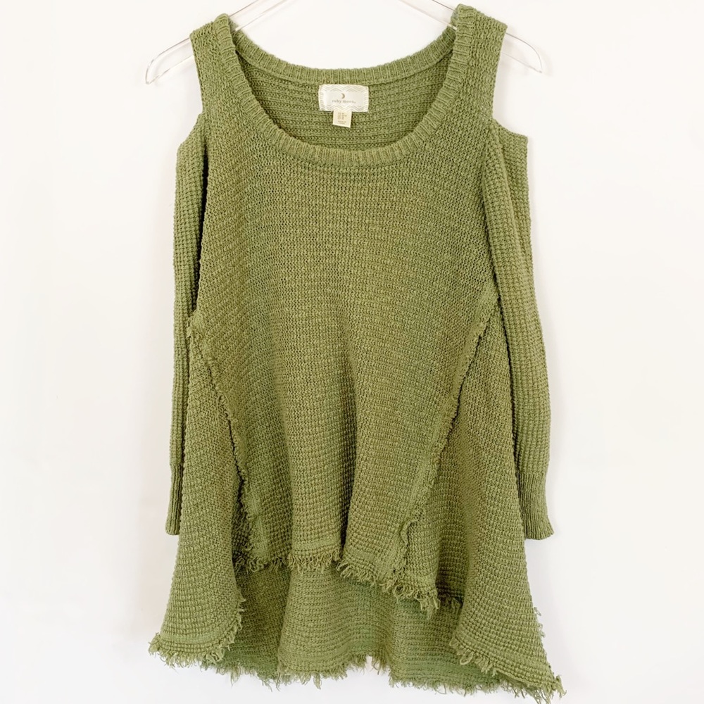 ANTHROPOLOGIE/RUBY MOON- Boho Knit Sweater. Size M